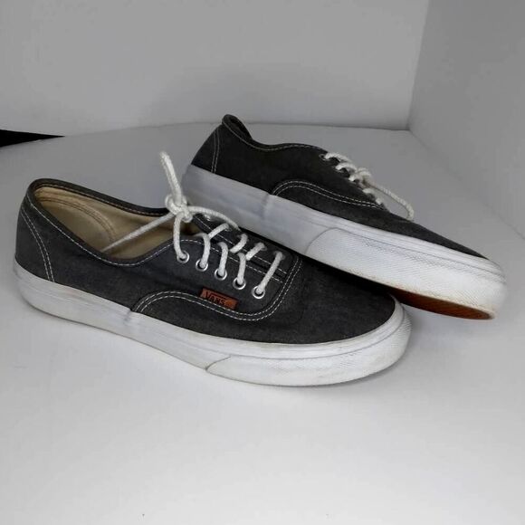 Vans Off the Wall Women's Pre-owned Classic Gray Sneakers -  sz. 8 1/2 - Picture 2 of 6